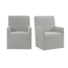  Nero - Upholstered Arm Chair (Set of 2) - Gray