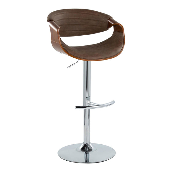 Symphony - Adjustable Barstool (Set of 2) - Chrome Base