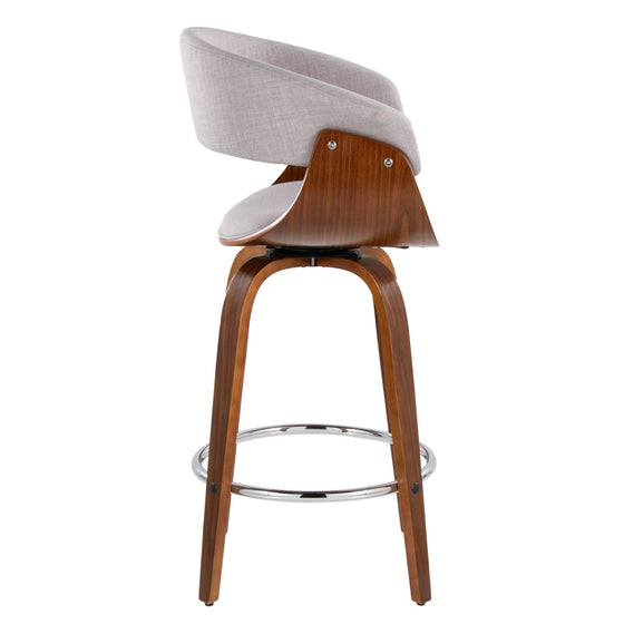 Vintage Mod - 26" Fixed-Height Counter Stool (Set of 2) - Black Footrest