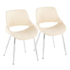 Fabrico - Chair (Set of 2) - Chrome Legs