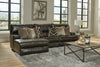 Como - Italian Leather Match Reclining Sectional