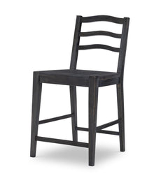  Halifax - Counter Height Ladder Back Chair (Set of 2) - Flax And Java