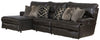 Como - Italian Leather Match Reclining Sectional