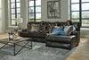 Como - Italian Leather Match Reclining Sectional