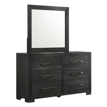 Allan - Dresser & Mirror Set - Black