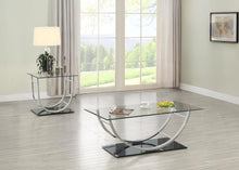  Danville - Glass Top Coffee Table Set