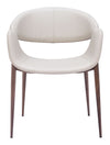 Limay - Dining Chair (Set of 2) - Beige / Walnut