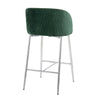 Fran Pleated Waves - 26" Fixed-Height Counter Stool (Set of 2)