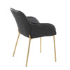 Daniella - Dining Chair - Gold Metal (Set of 2)