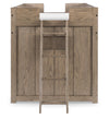 Wyatt - Complete Captains Bed With Trundle Twin - Weathered Stone