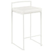 Fuji - Stackable Counter Stool - White Base (Set of 2)