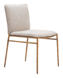  Nordvest - Dining Chair - Beige / Gold