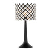 Jasper - 24" Metal Buffet Lamp - Matte Black Metal And Clear Crystal from Grandview Gallery (Set of 2)