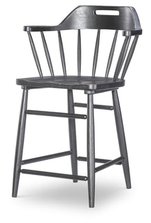  Vintage Market - Counter Height Chair (Set of 2) - Kettle Black
