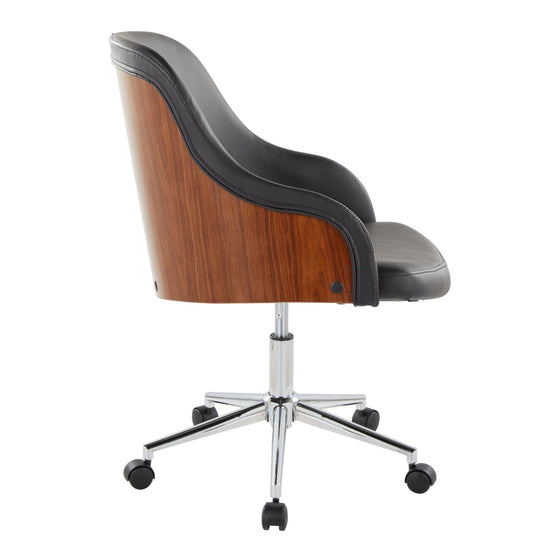 Bacci - Office Chair - Chrome Metal Base