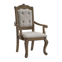  Madison Park - Dining Arm Chair (Set of 2) - Walnut / Beige