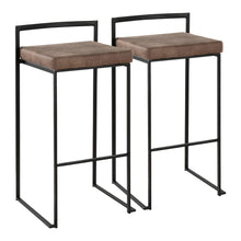  Fuji - Stackable Barstool - Black Metal