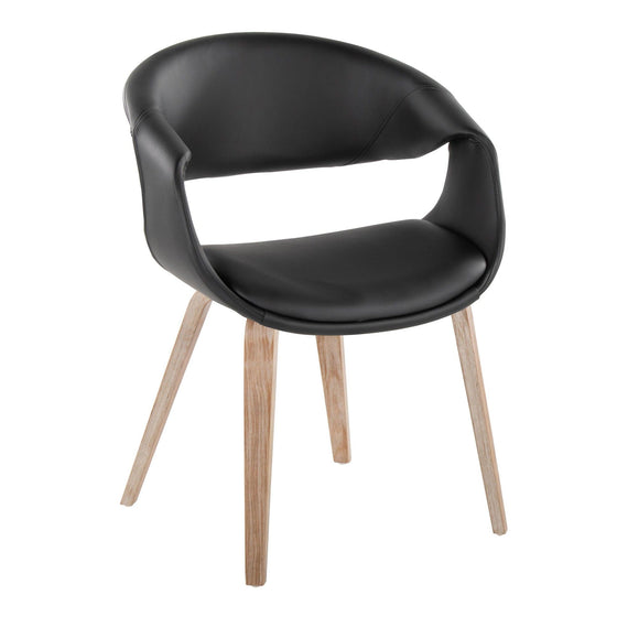 Curvo - Upholstered Chair (Set of 2) - Whitewashed Wood Legs