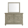 Whit-Ash - Dresser And Mirror Set - Light Gray