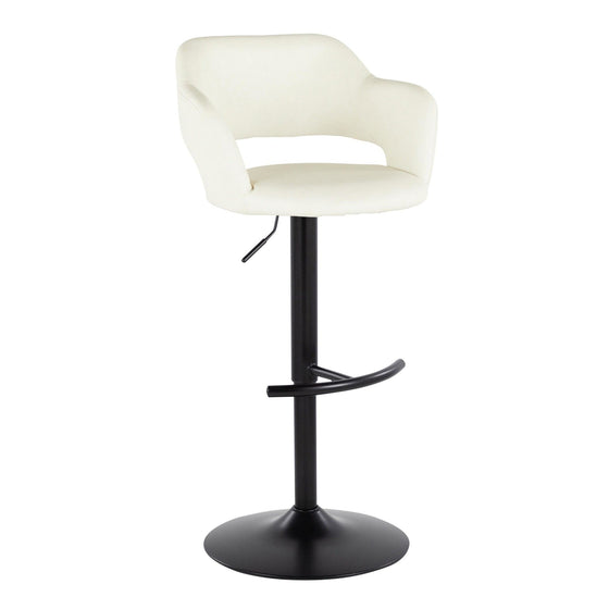 Margarite - Adjustable Barstool With Swivel - Black Metal (Set of 2)