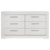 Ives - 6-Drawer Dresser Cabinet - White High Gloss