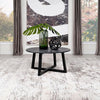 Skylark - Round Marble - Like Smart Top Coffee Table - Black