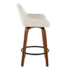 Daniella - 26" Fixed-Height Counter Stool (Set of 2) - Light Brown Base
