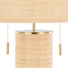 Cylinder - Rattan 29" Rattan Table Lamp - Royal Gold And Natural Rattan from Grandview Gallery