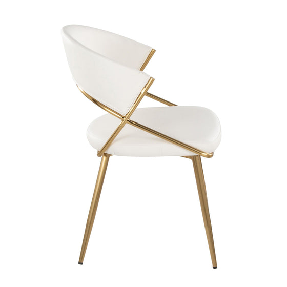 Jie - Dining Chair - Gold Metal (Set of 2)
