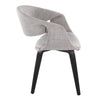 Curvo - Upholstered Chair (Set of 2) - Black Wood Legs