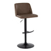 Toriano - Adjustable Barstool (Set of 2) - Black Base