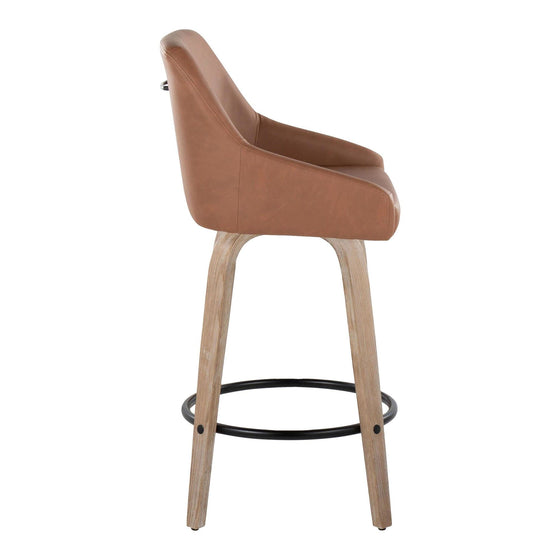 Hannah - 26" Fixed-Height Counter Stool With Swivel (Set of 2)