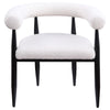 Dunmore - Boucle Upholstered Dining Arm Chair (Set of 2) - Cream