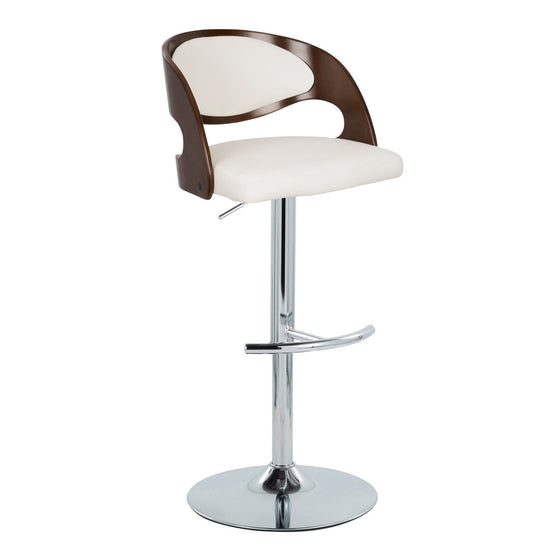 Pino - Adjustable Barstool With Swivel - Cherry Wood