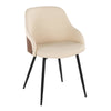 Bacci - Chair (Set of 2) - Black Metal, Walnut Wood