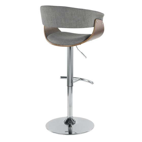 Vintage Mod - Adjustable Barstool (Set of 2) - Chrome Base