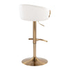 Claire - Adjustable Barstool (Set of 2) - White
