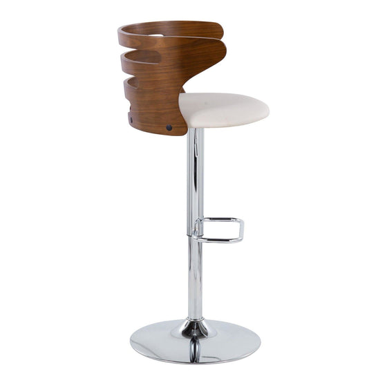Cosi - Adjustable Barstool With Swivel - Chrome Metal Base (Set of 2)