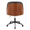 Bacci - Office Chair - Black Metal Base