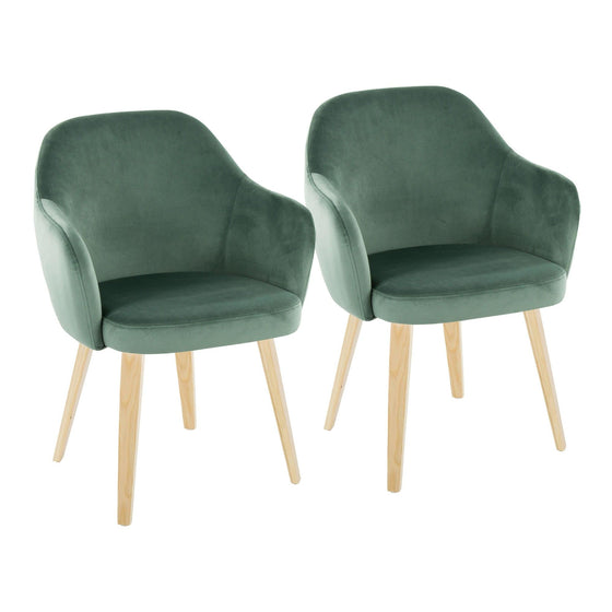 Buena - Dining Chair (Set of 2) - Natural Wood Legs