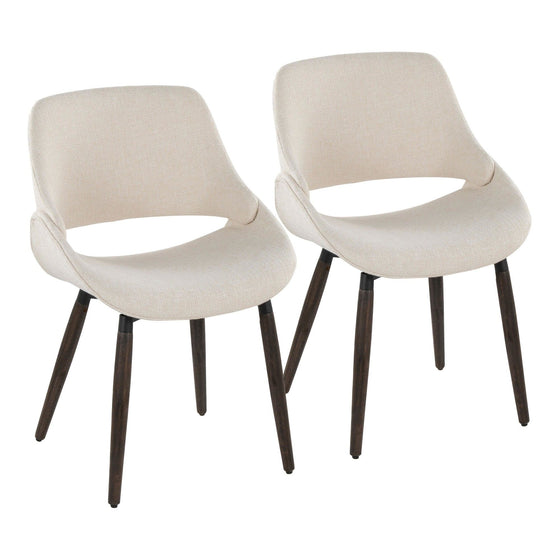 Fabrico - Accent / Dining Chair (Set of 2) - Dark Walnut Wood