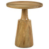 Ixia - Round Solid Mango Wood Accent Side Table