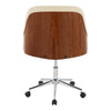 Bacci - Office Chair - Chrome Metal Base