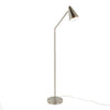 Pix - 60" Metal Floor Lamp - Brushed Nickel And White