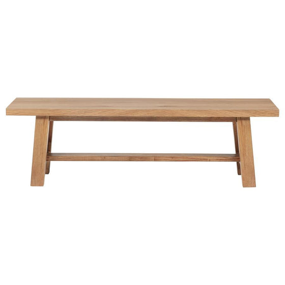 Middleton - Wood Backless Dining Bench Natural - Brown