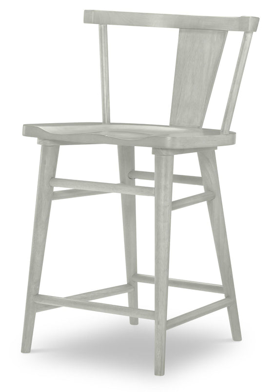 XXX's And OOO's - Counter Height Splat Back Chair (Set of 2) - Bellflower
