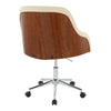 Bacci - Office Chair - Chrome Metal Base