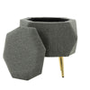 Diamond - Ottoman - Gold Metal Legs