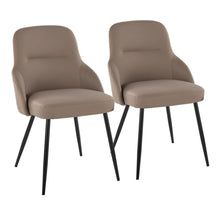  York - Upholstered Chair (Set of 2) - Black Metal Legs