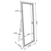 Giddish - Full Length Standing Mirror - Silver